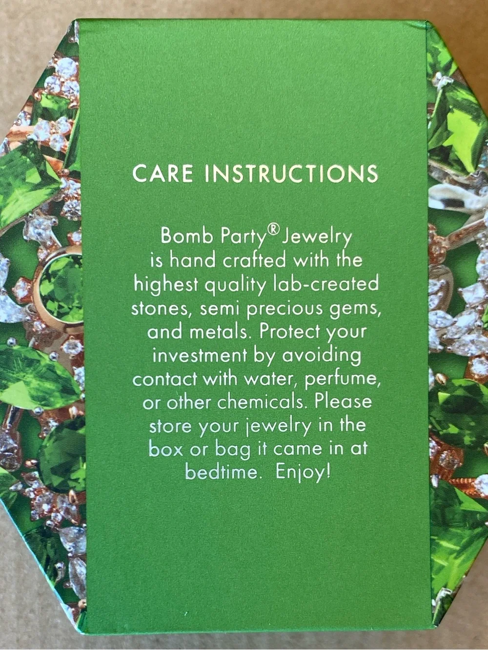 NWT Bomb Party August 2023 - Green Crystal Marquise Halo Stud Earrings RBP6354